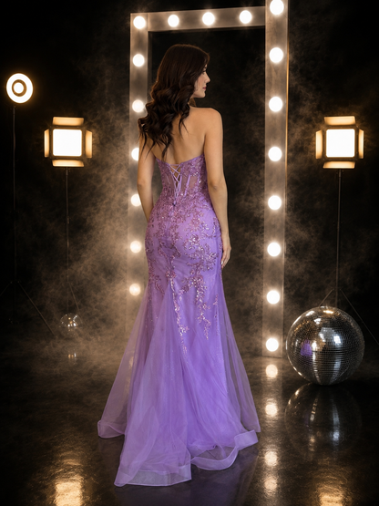 Lilac Radiance Gown