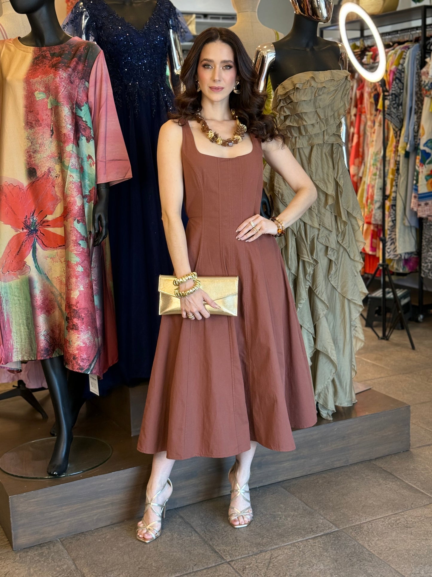 Cinnamon Elegance Dress