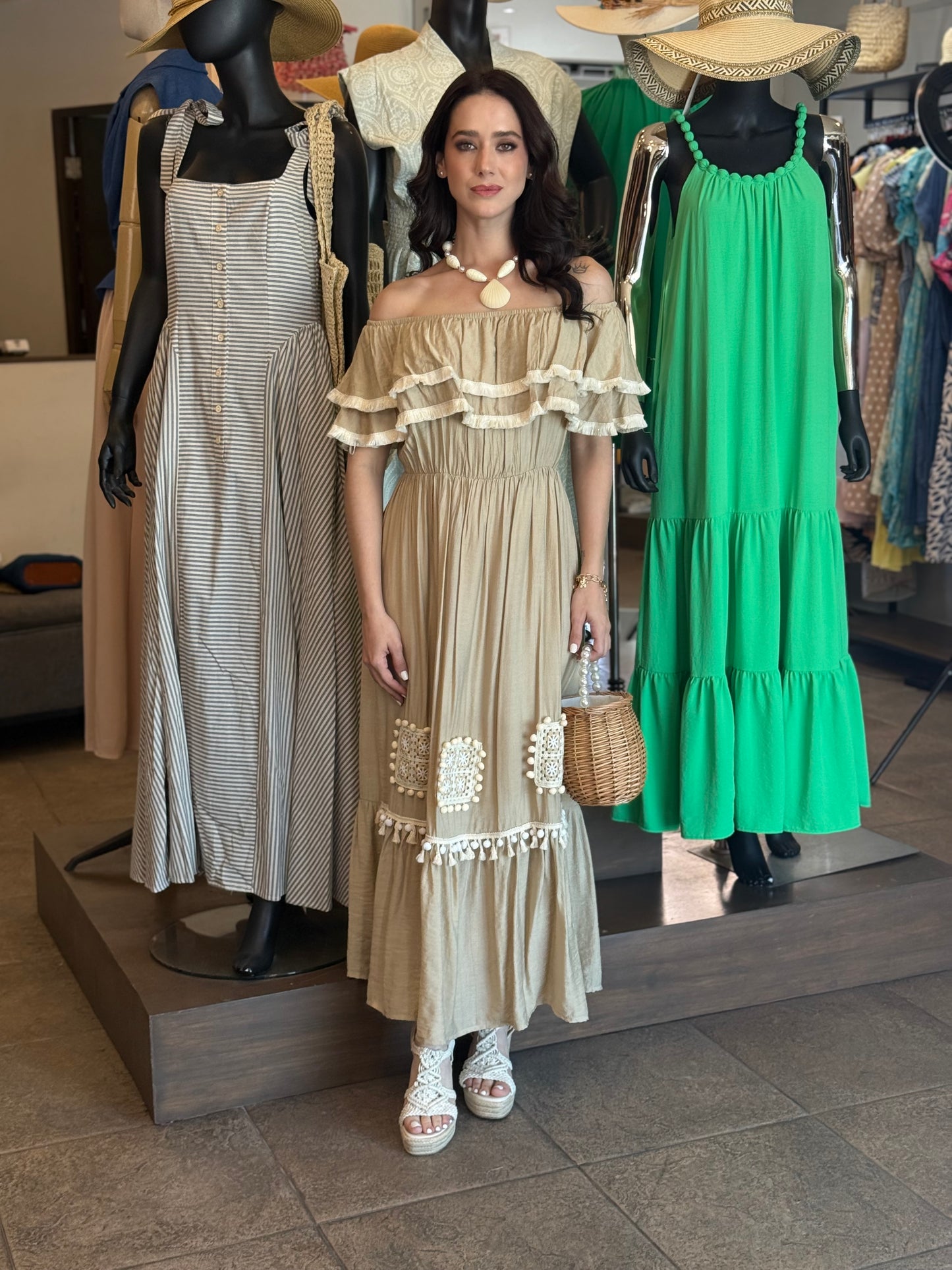 Natural Essence Midi Dress