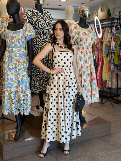 Monroe Polka Dot Maxi Dress