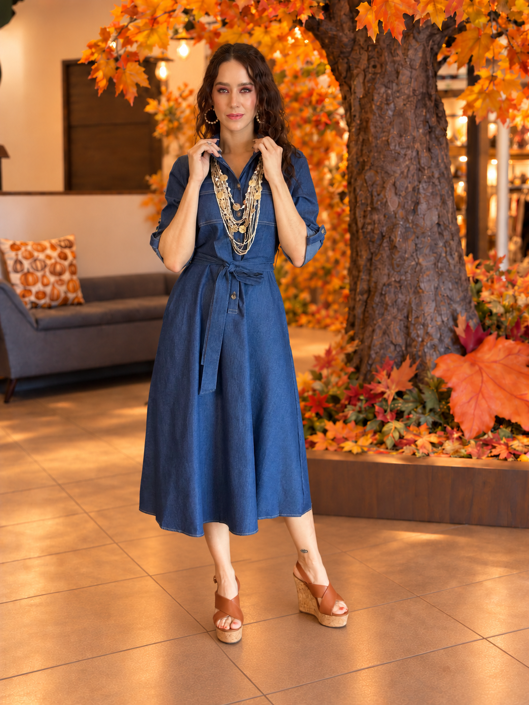 Midnight Denim Dress