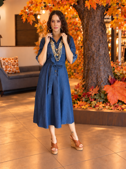 Midnight Denim Dress