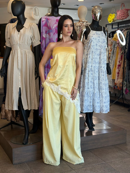 Golden Whisper Palazzo Set