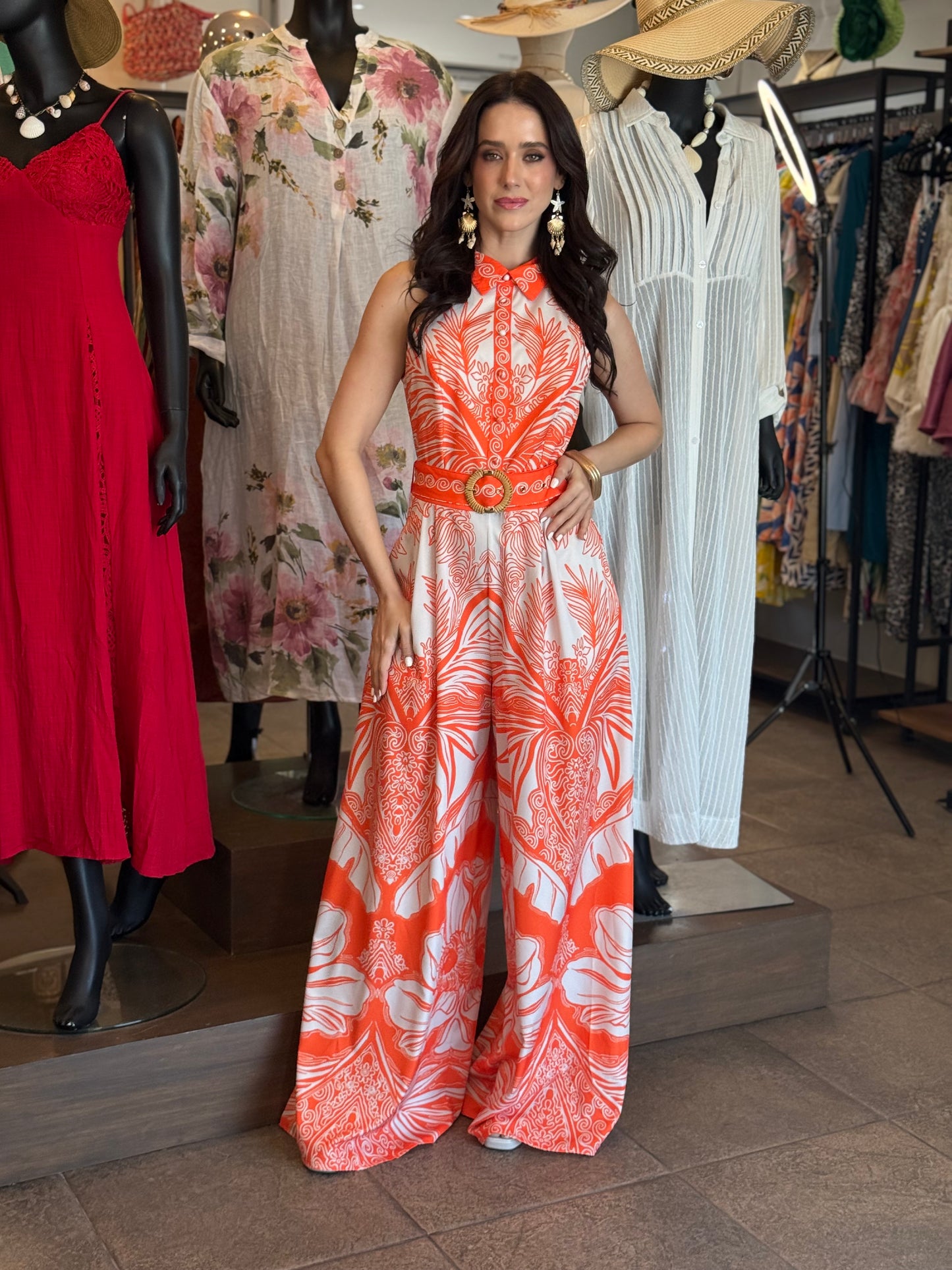 Coral Breeze Statement Palazzo