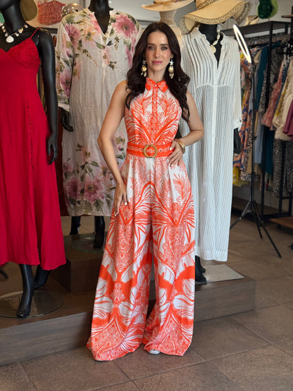 Coral Breeze Statement Palazzo