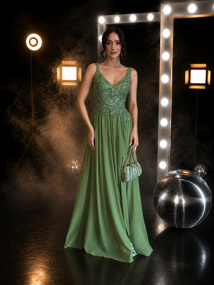 Sage Elegance Gown