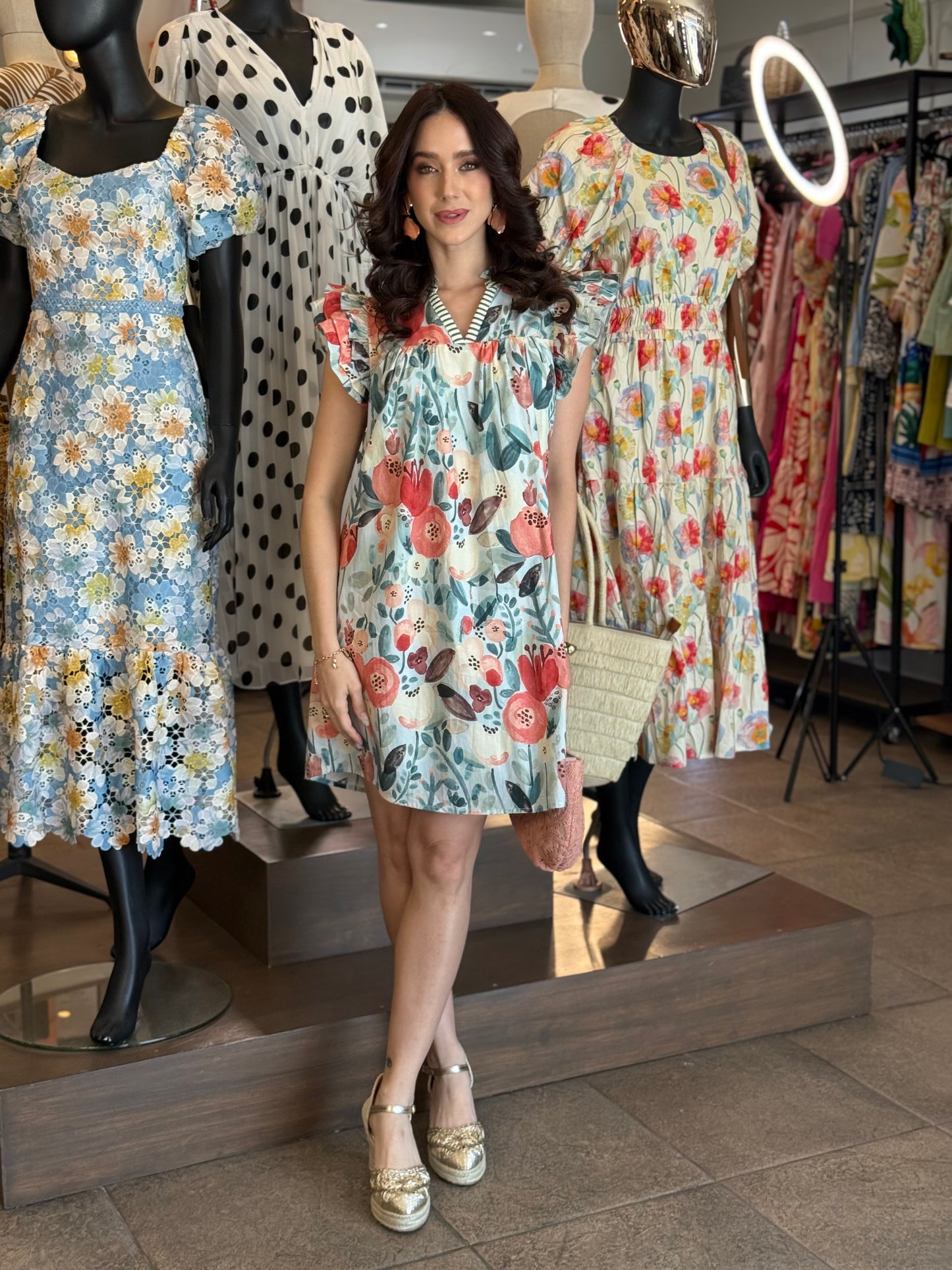 Bloom Haven Mini Dress