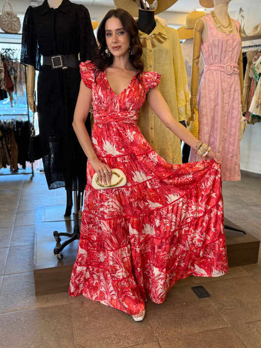 Scarlet Tropique Maxi Dress