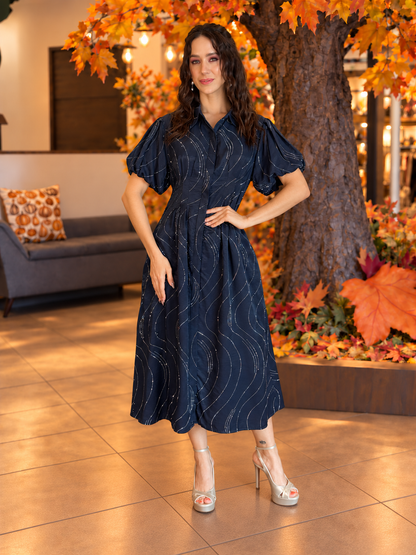 Midnight Waves Dress