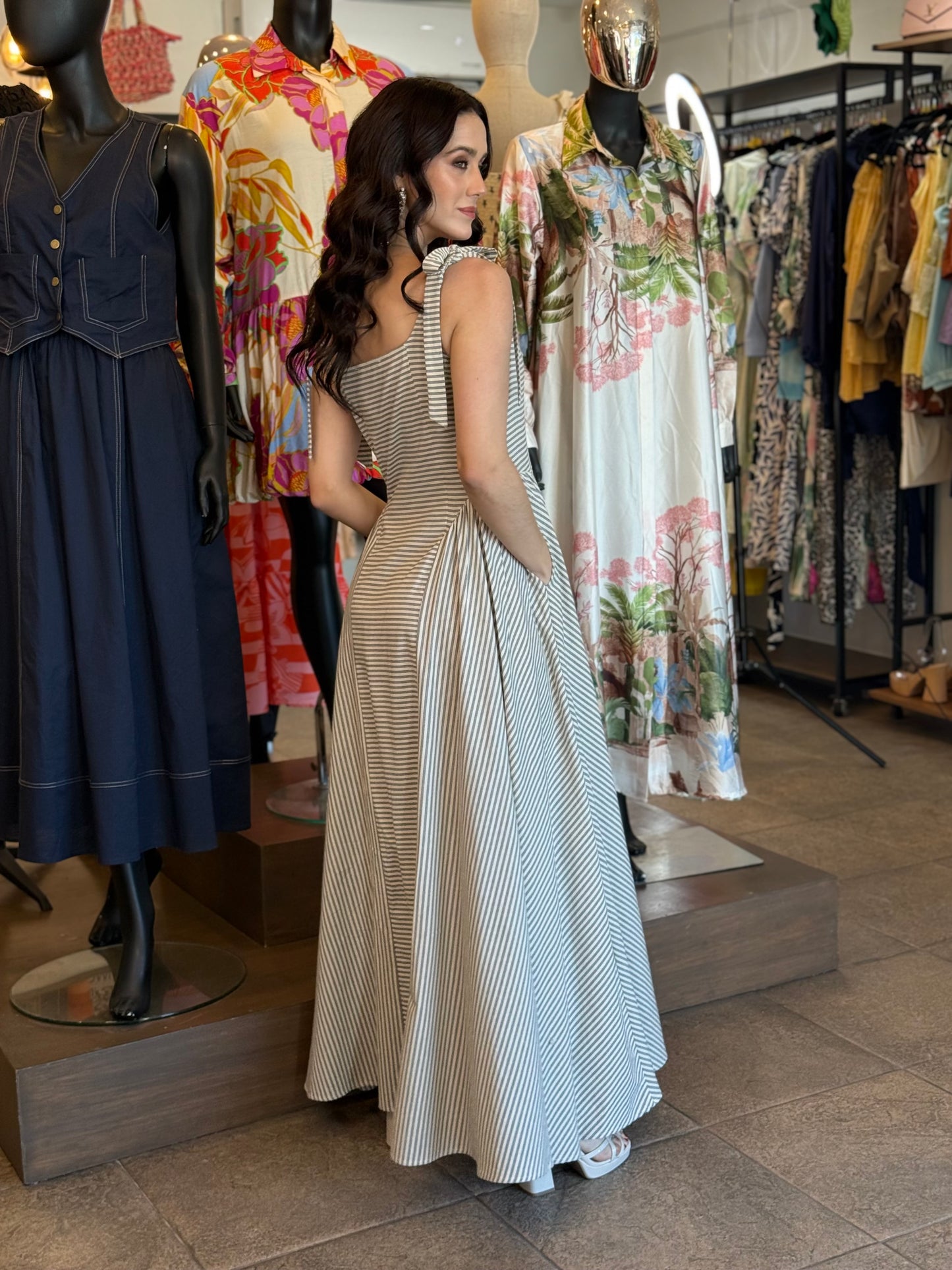 Soft Lines Maxi Dress
