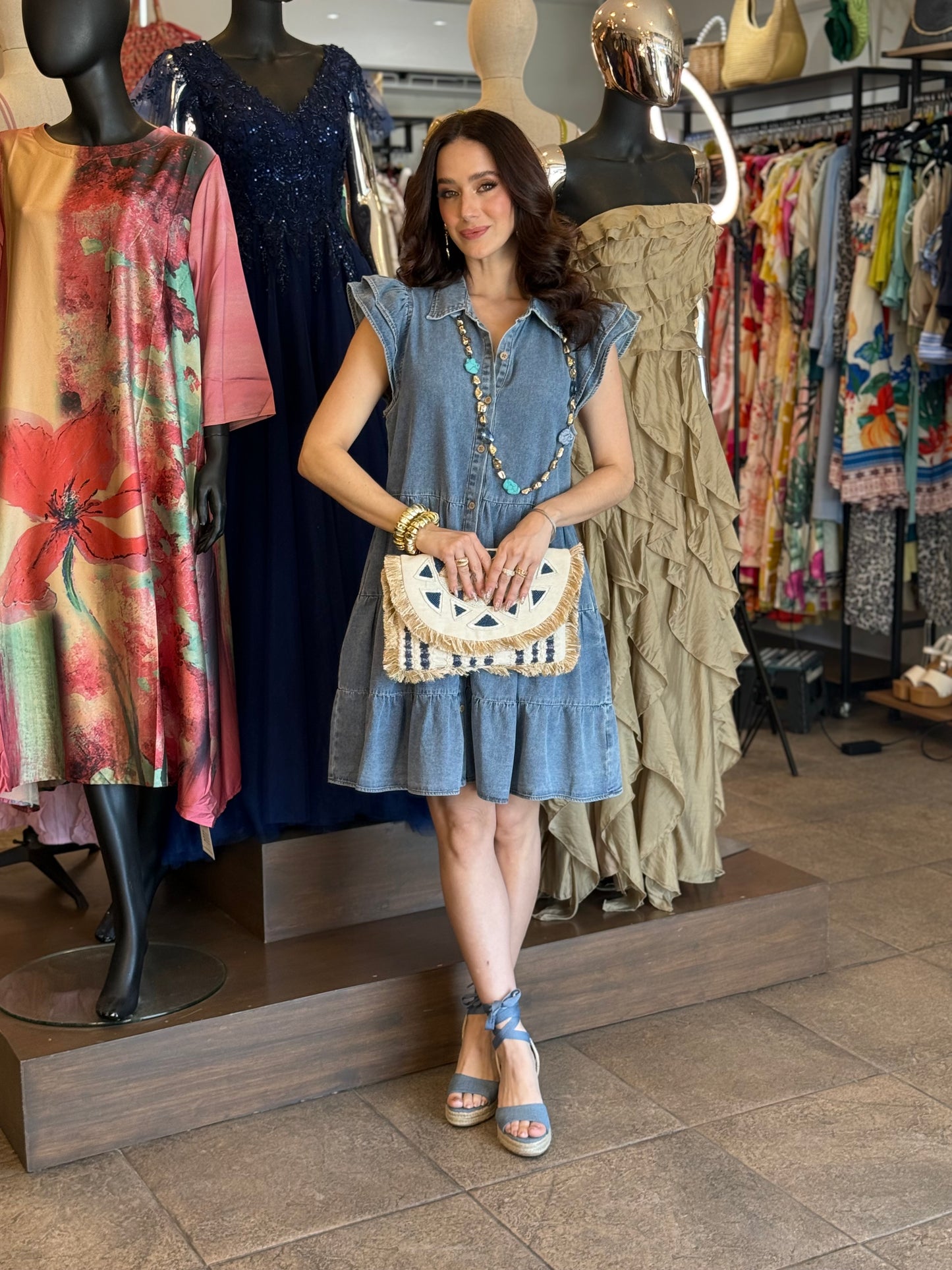 Coastal Charm Denim Dress