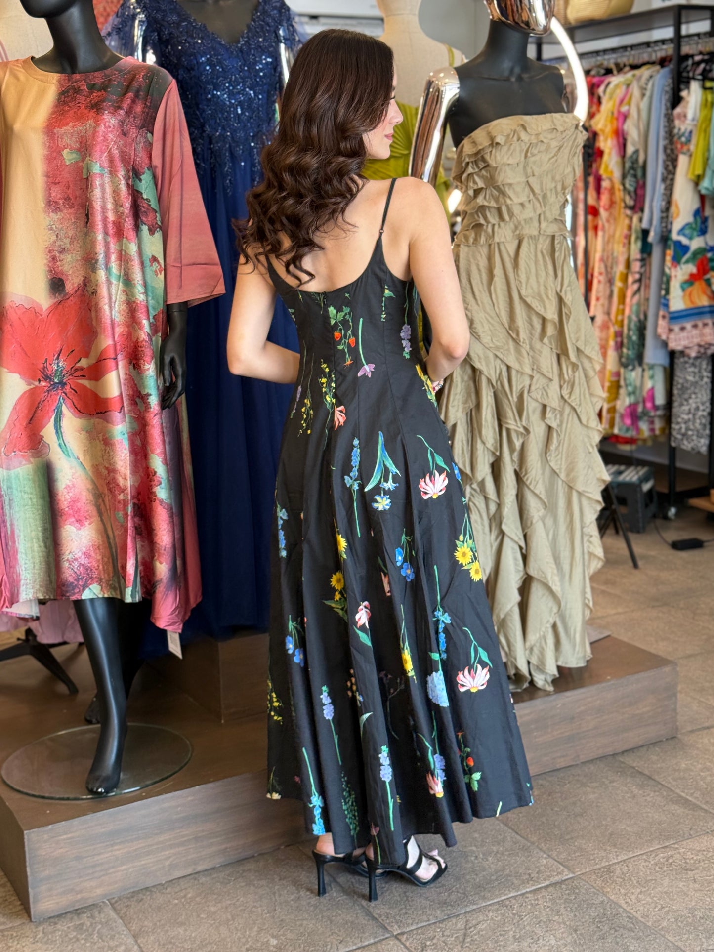 Midnight Blossom Dress