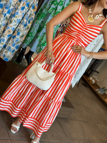 Capri Sunset Stripe Dress