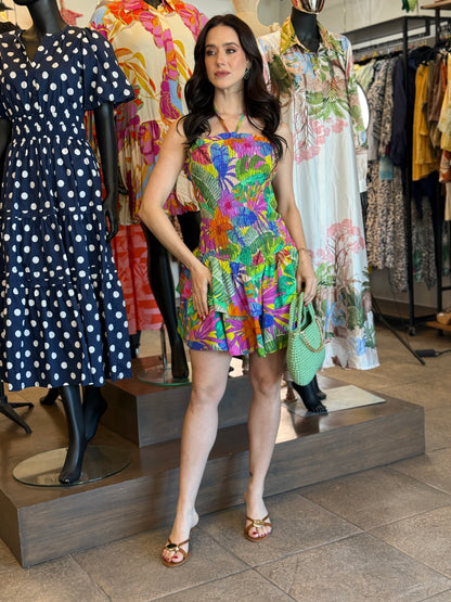 Tropical Sunset Mini Dress