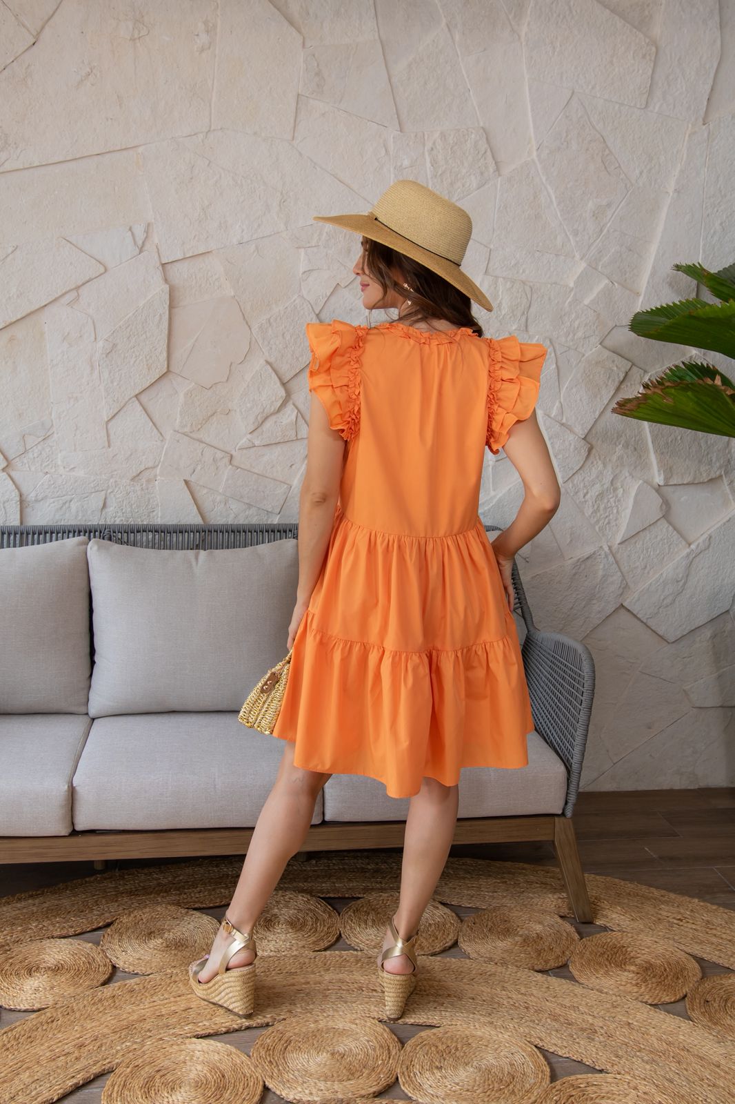 Tangerine Breeze Dress