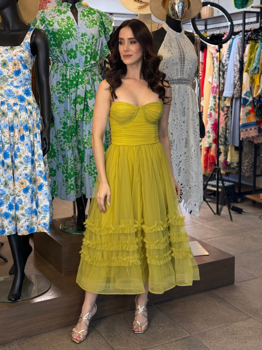Chartreuse Whisper Dress