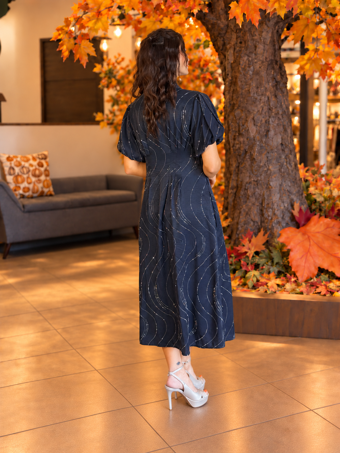 Midnight Waves Dress