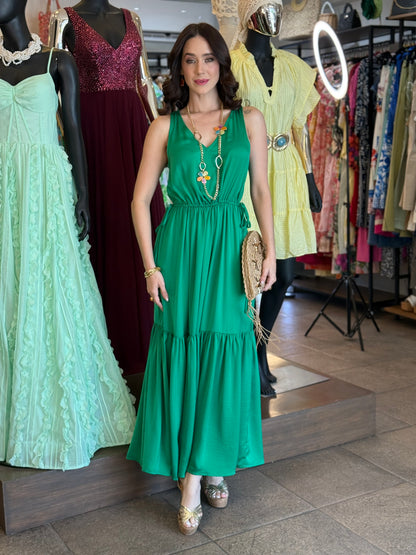 Emerald Flow Dress