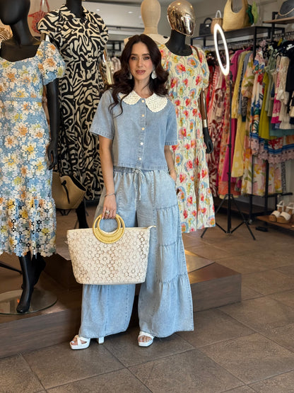 Skyline Denim Blouse