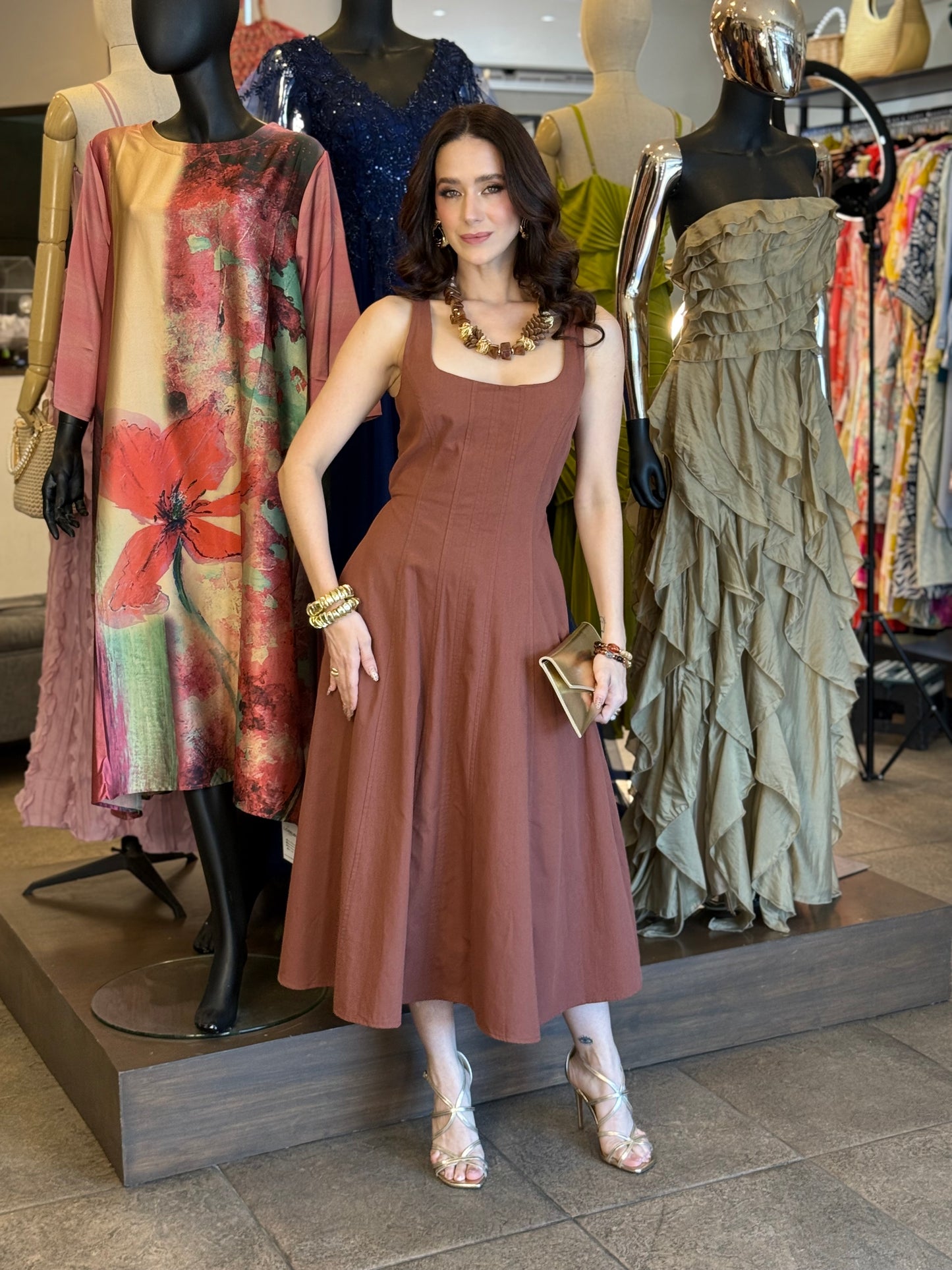 Cinnamon Elegance Dress