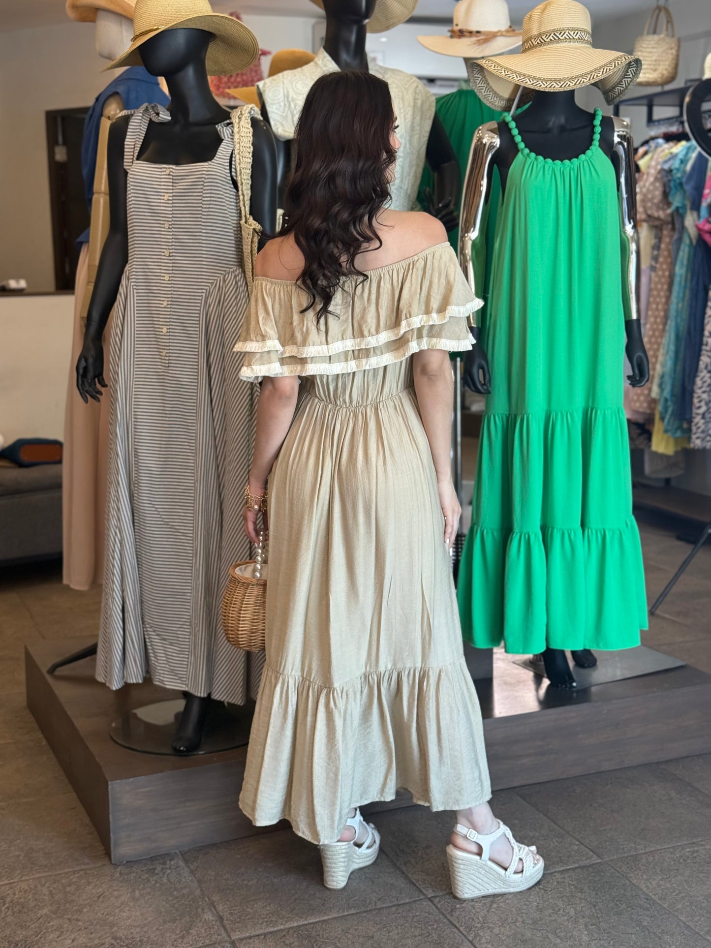 Natural Essence Midi Dress