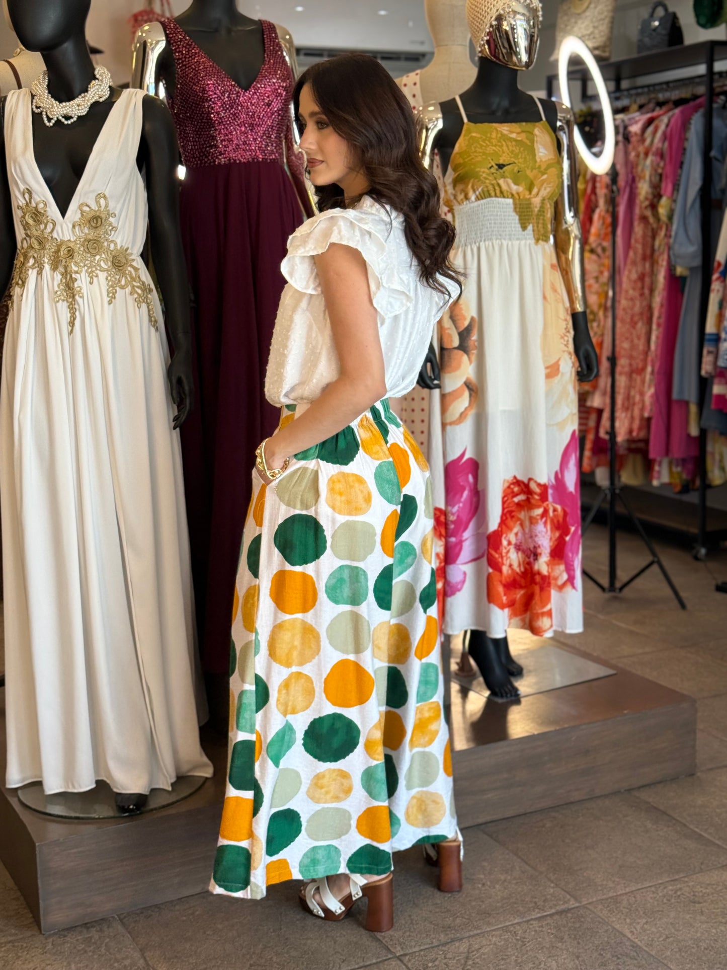 Citrus Dot Pants