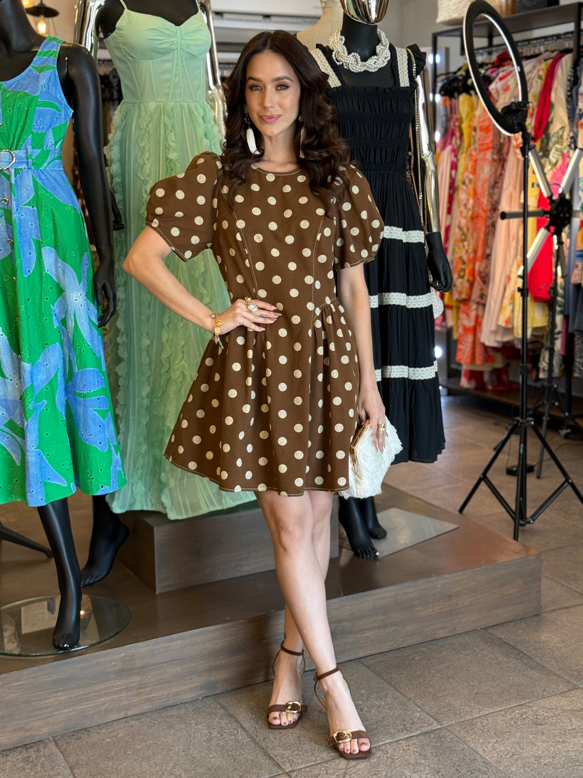 Cocoa Dots Dress