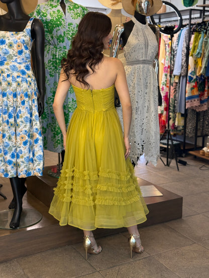 Chartreuse Whisper Dress