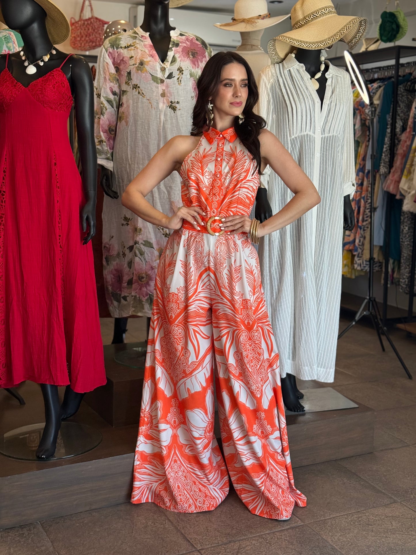 Coral Breeze Statement Palazzo