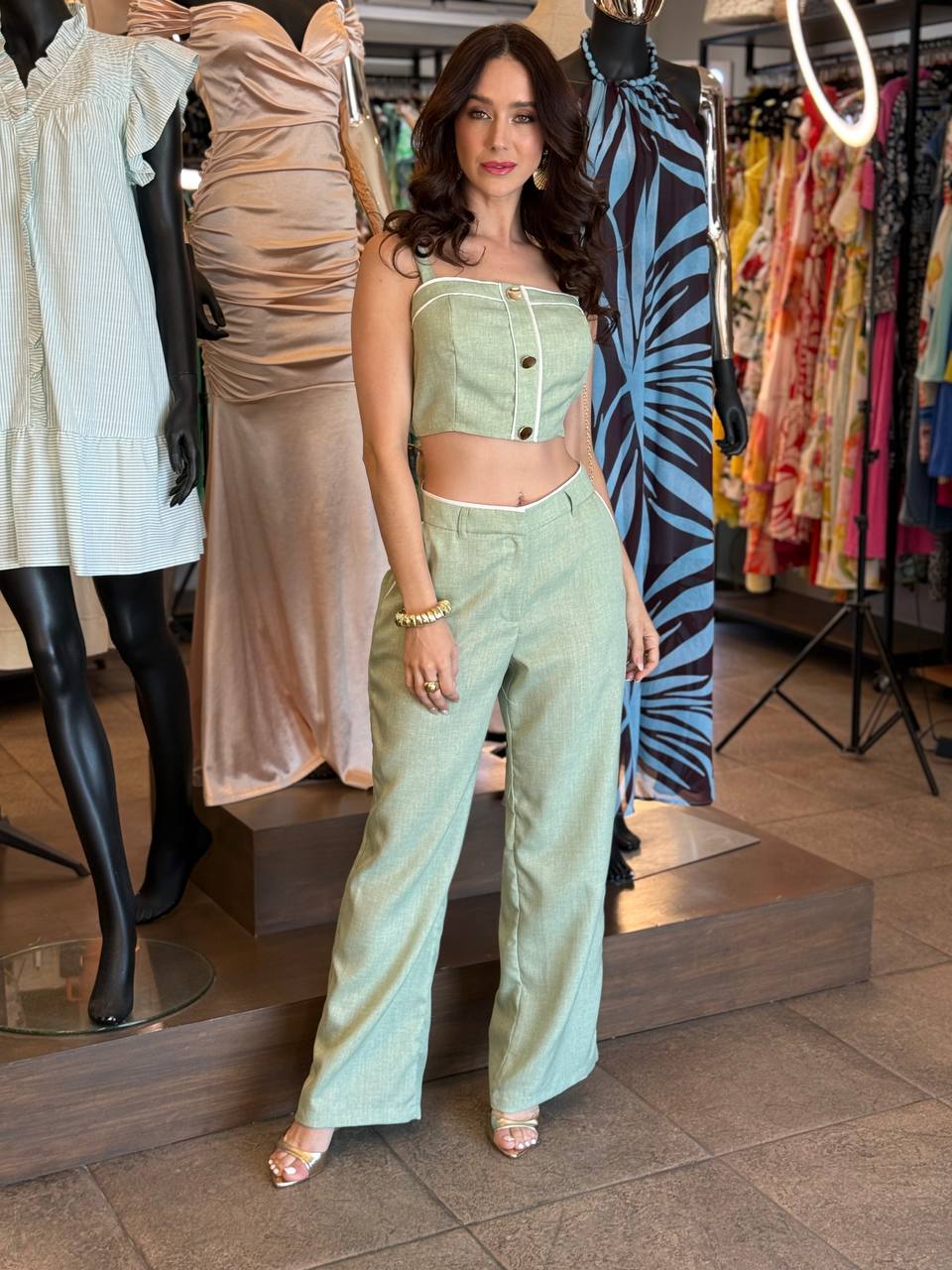 Conjunto Sage Linen Set