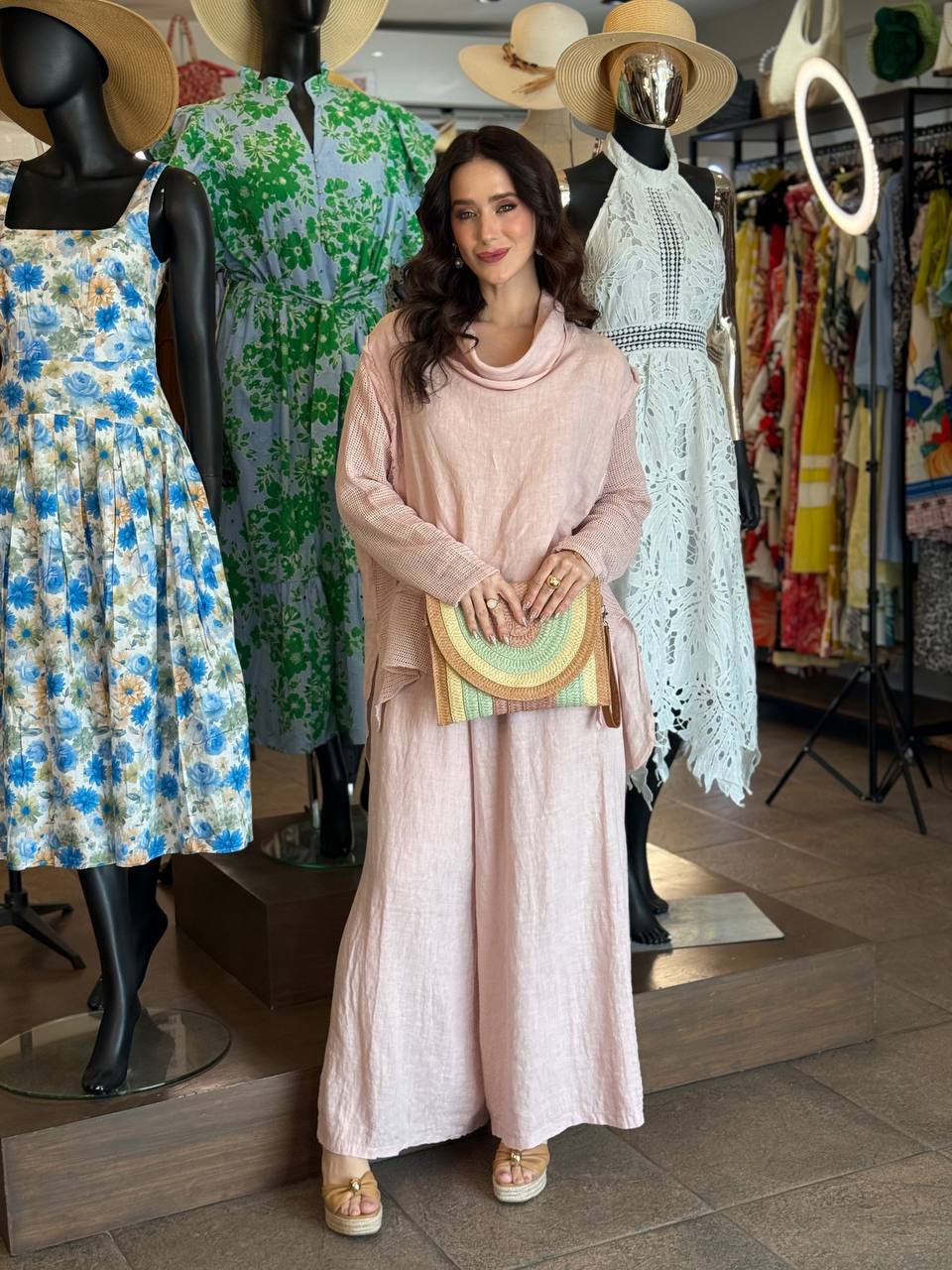 Blush Breeze Linen Set