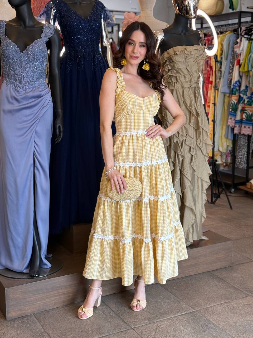 Sunny Meadow Gingham Dress