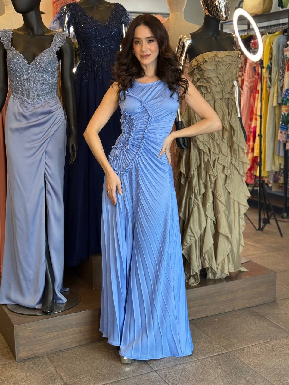 Bluebell Harmony Pleated Dress