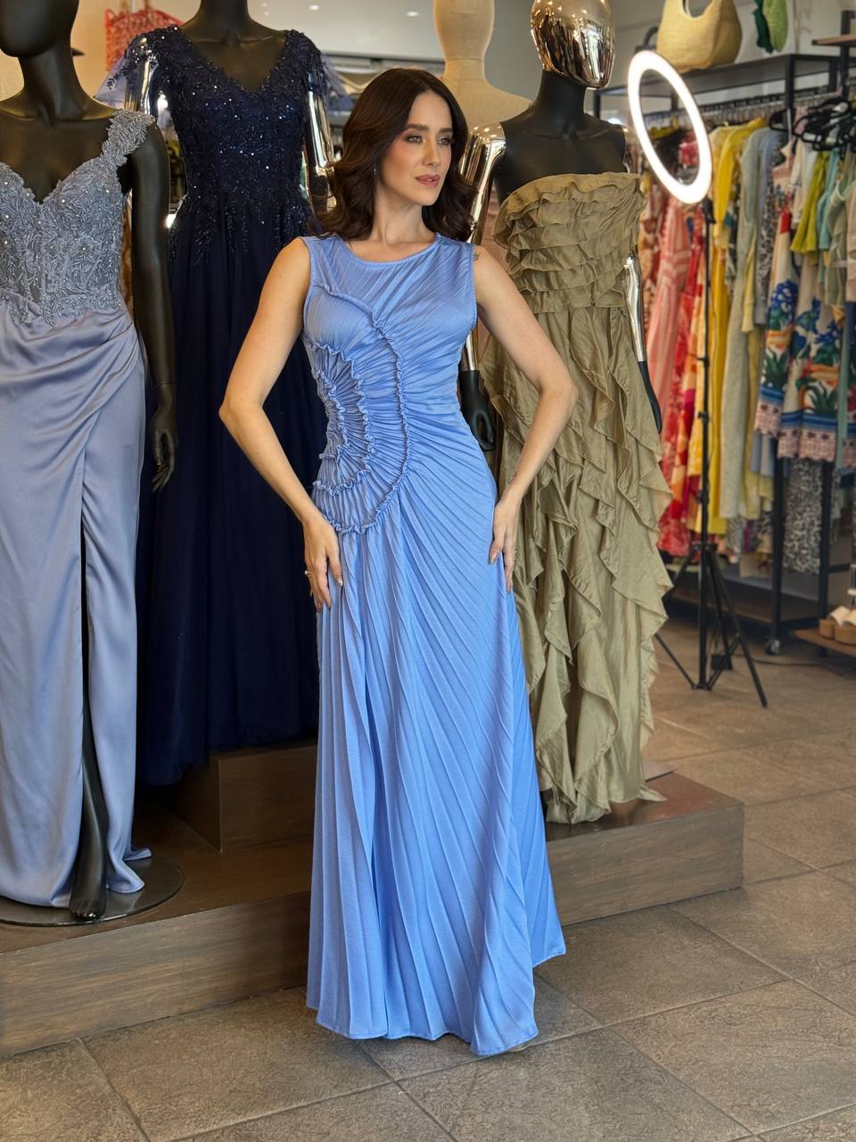 Bluebell Harmony Pleated Dress