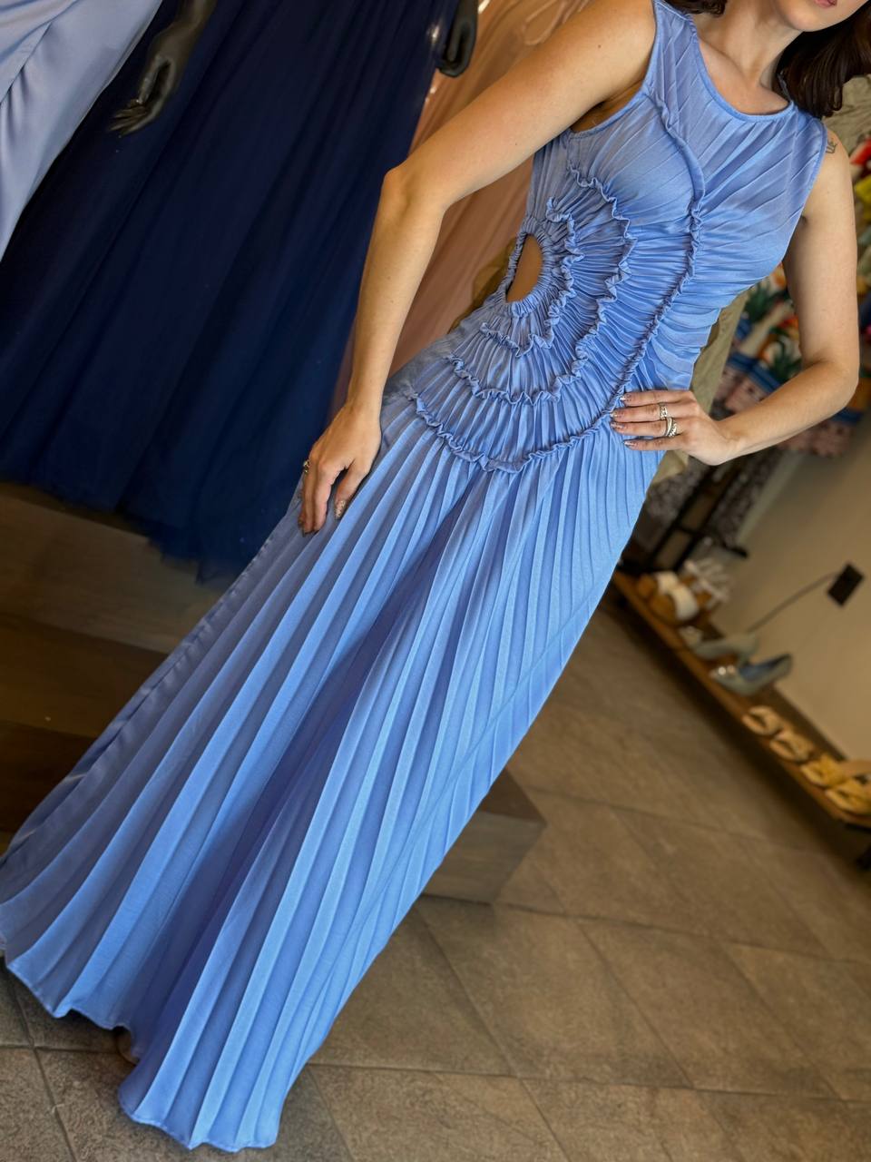 Bluebell Harmony Pleated Dress