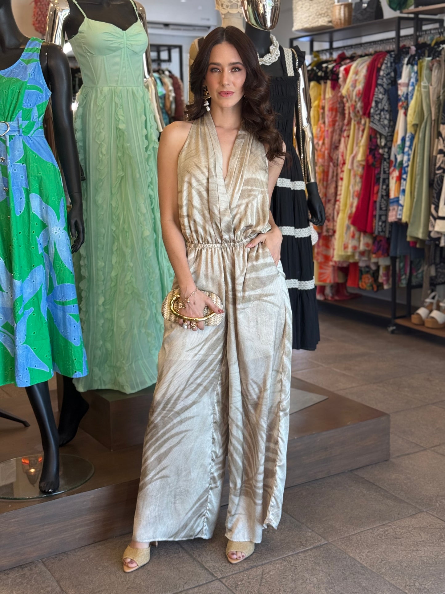 Champagne Glow Jumpsuit