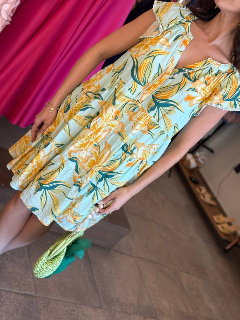 Golden Bloom Dress