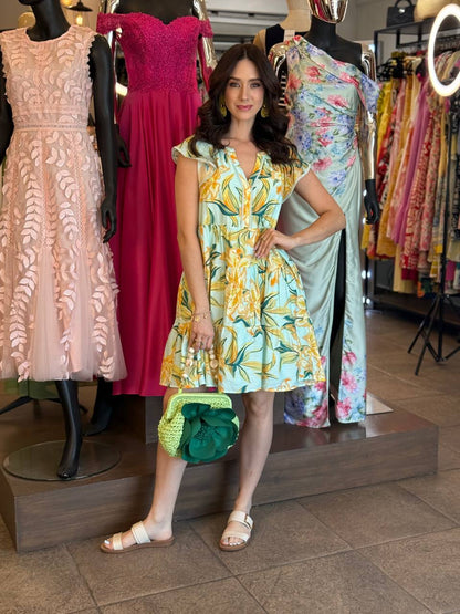 Golden Bloom Dress