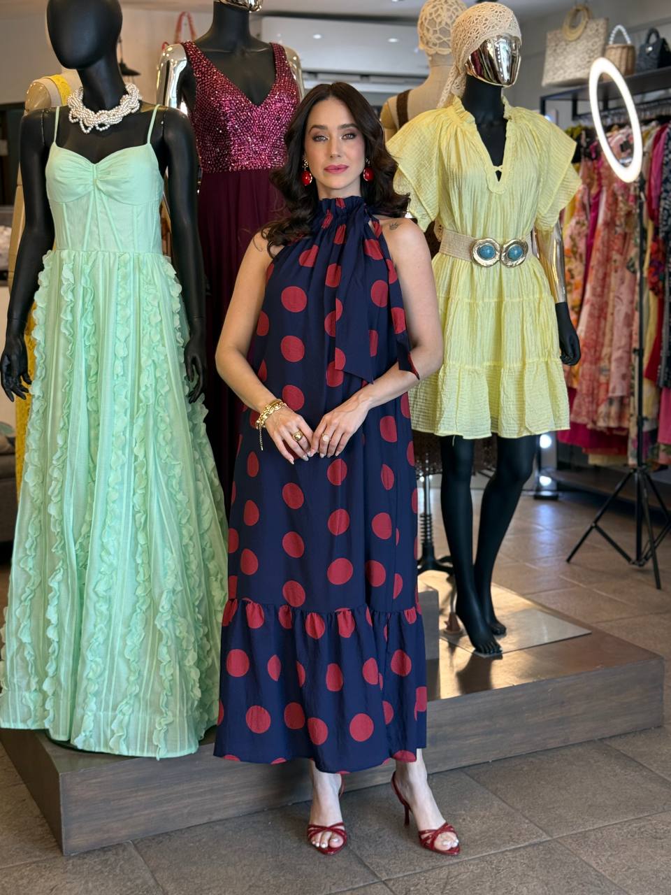 Scarlet Dot Midi
