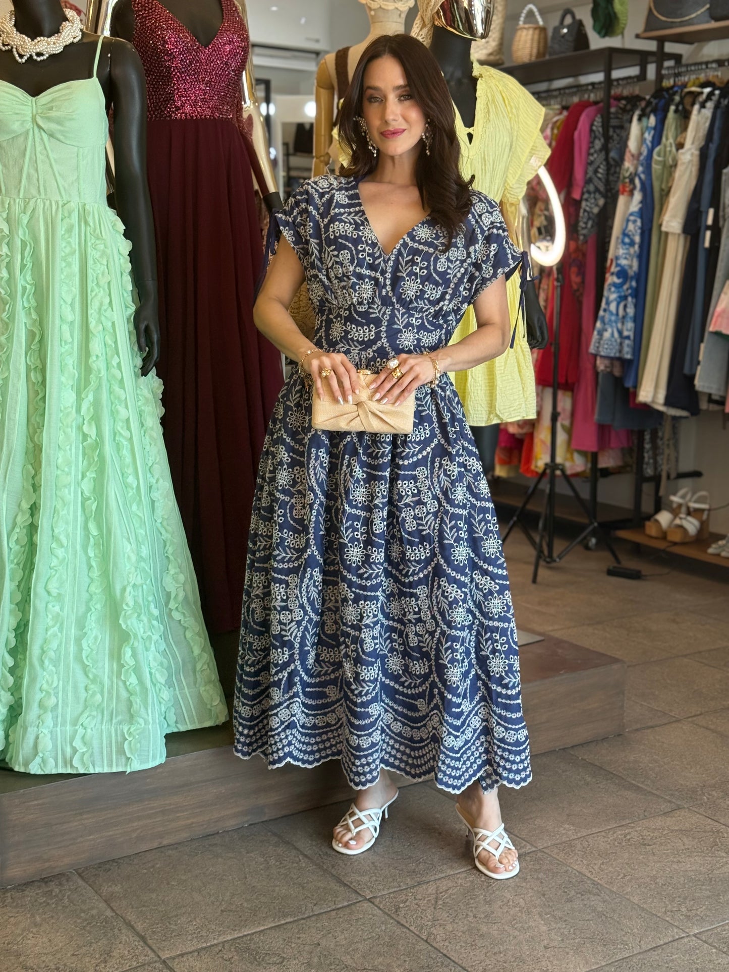 Navy Bloom Dress