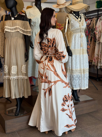 Desert Bloom Shirt Maxi Dress