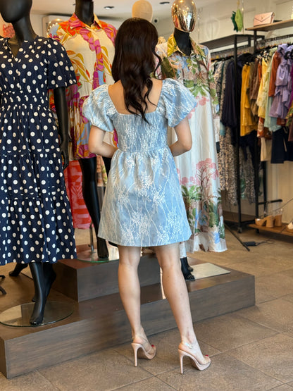Sky Lace Mini Dress