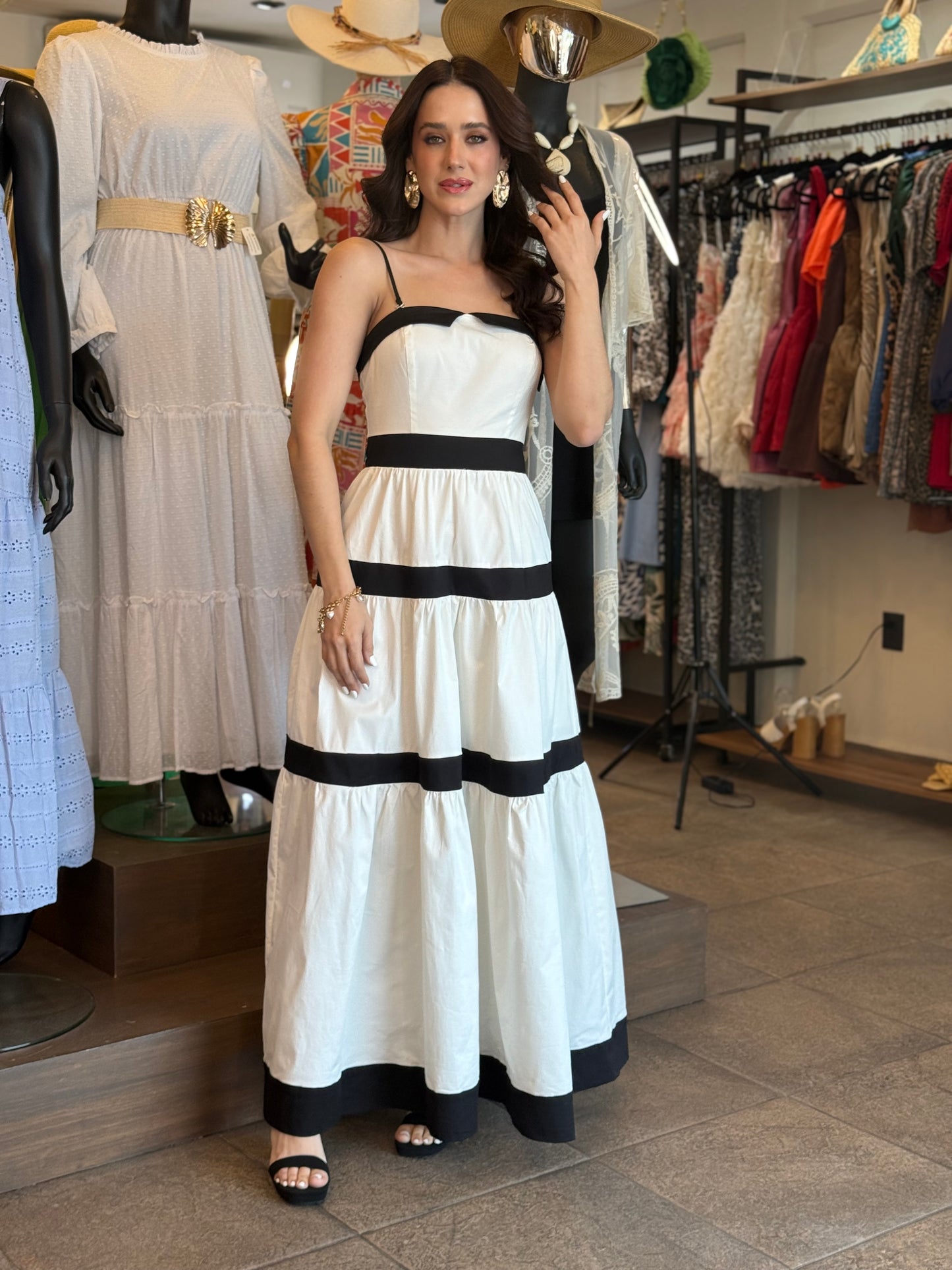 Monochrome Muse Dress