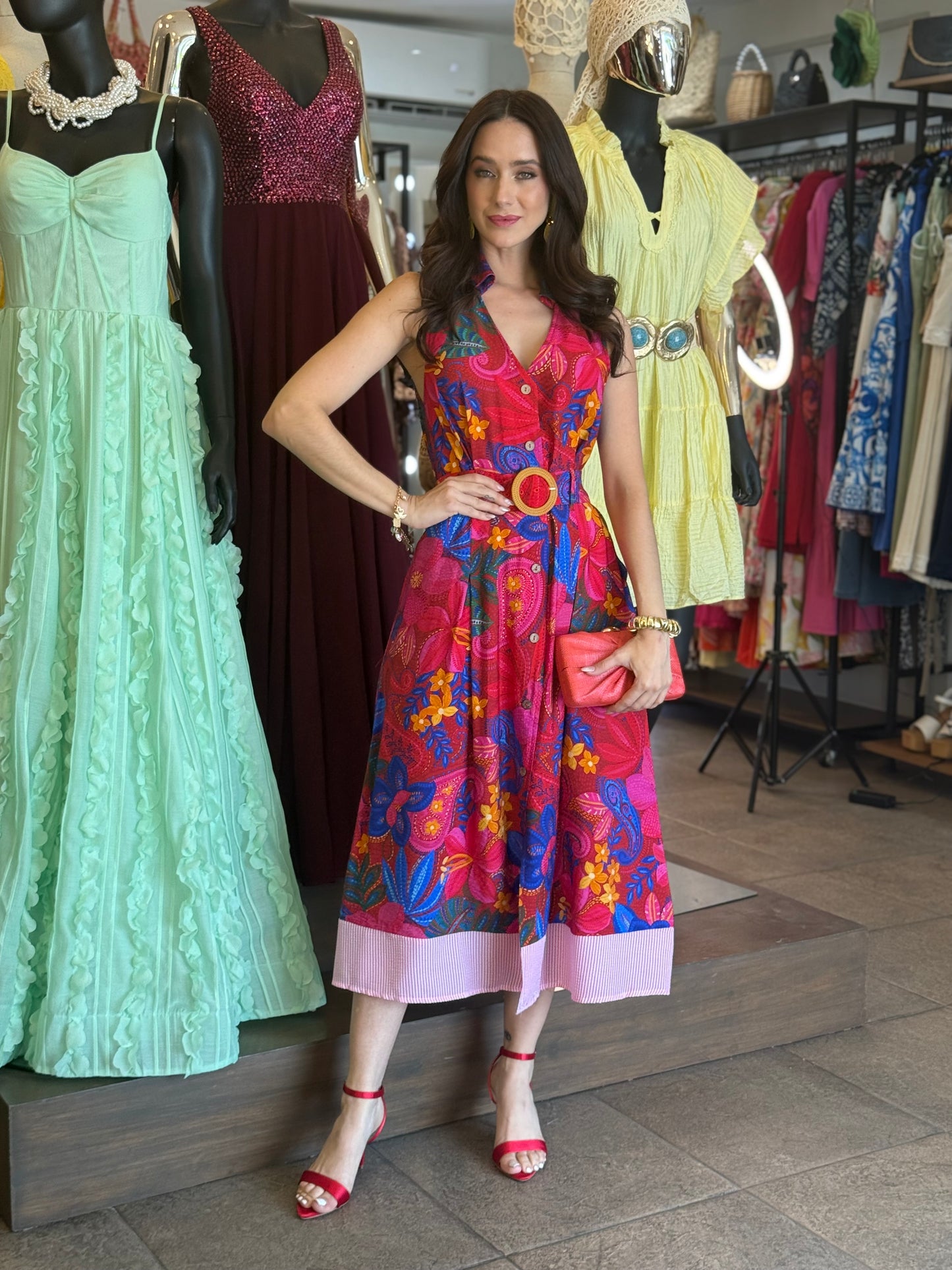 Vestido Fuchsia Garden Dress