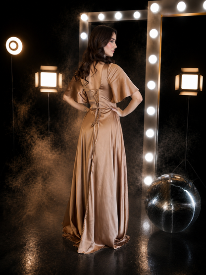Golden Dusk Gown