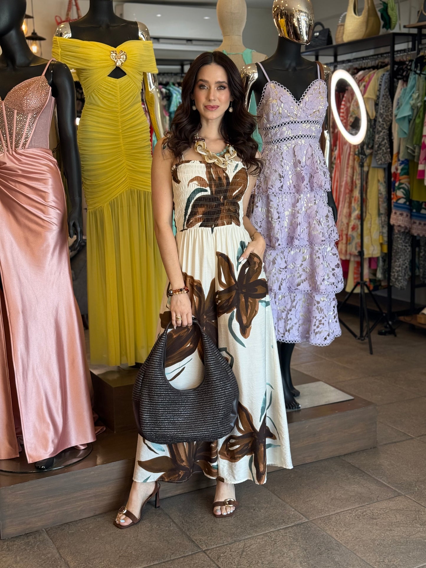 Mocha Tropic Jumpsuit