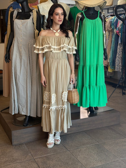 Natural Essence Midi Dress