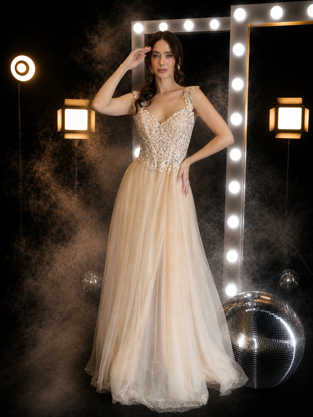 Champagne Blossom Gown