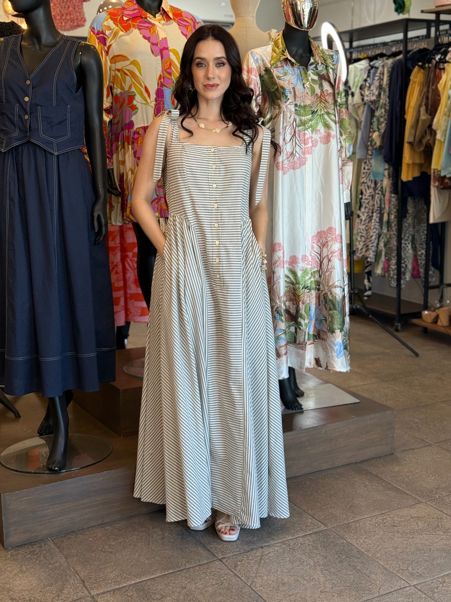Soft Lines Maxi Dress