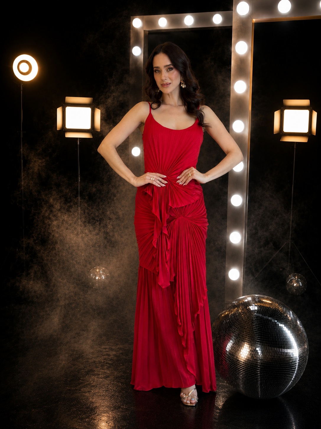 Scarlet Symphony Gown
